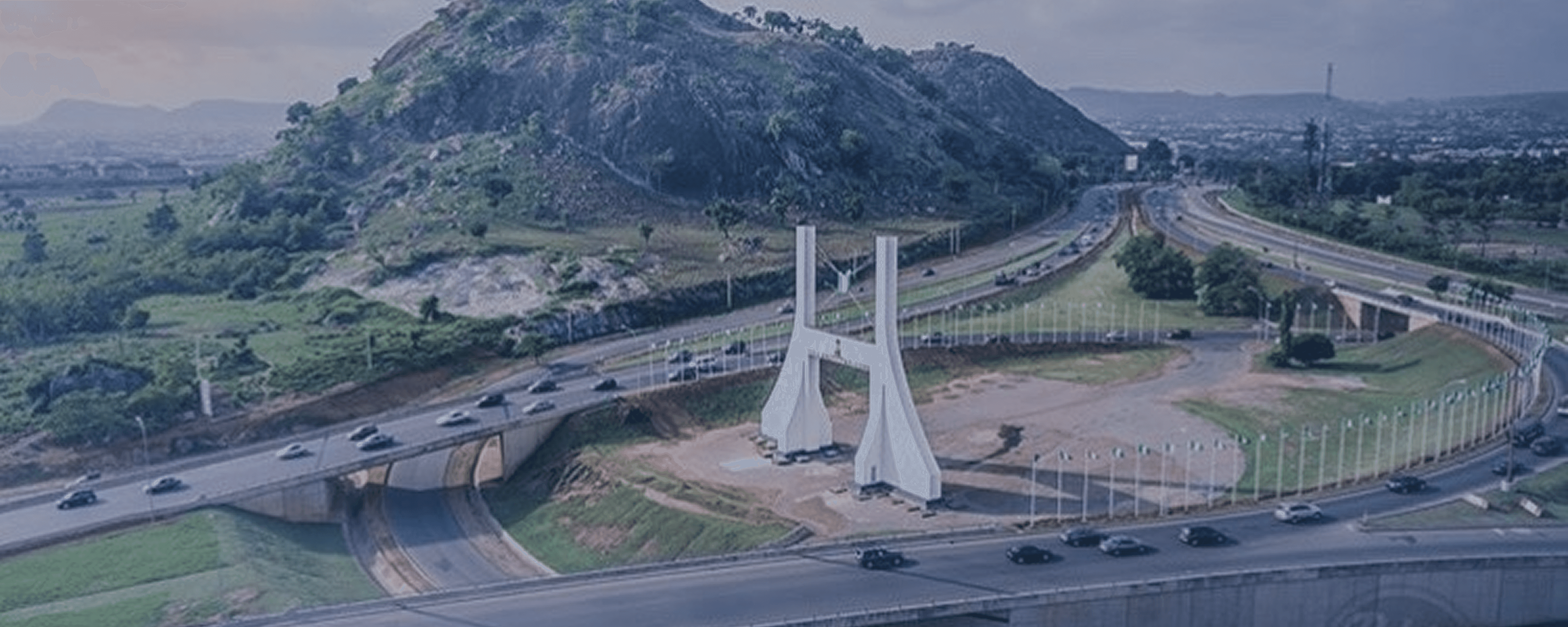 Abuja cityscape showing modern architecture and roads
